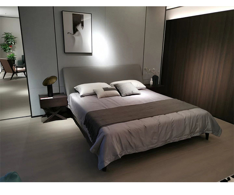 HTC家具现代卧室床2490004