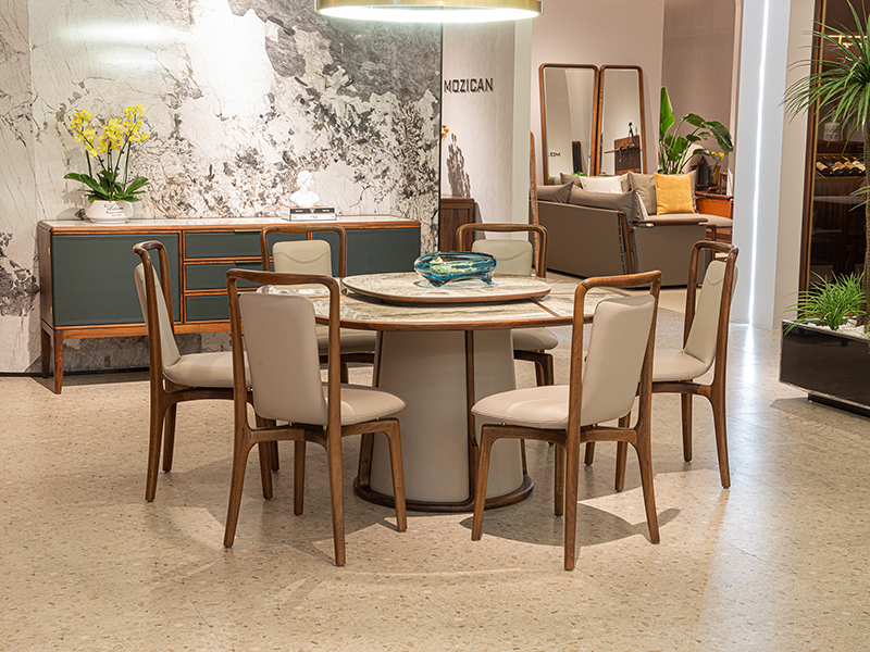 木质感家具·工厂直营店意式极简餐厅餐桌椅103方桌