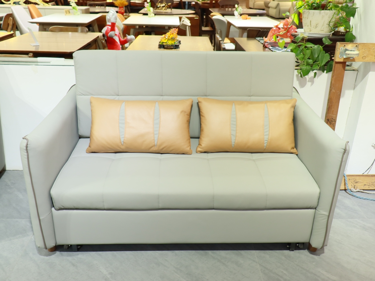 欧泰多功能沙发 意式极简风格猫爪布沙发床2960001